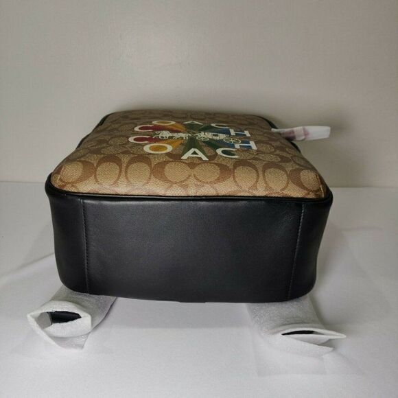 NWT C6856 Coach Westway Backpack In Signature Canvas Radial Rainbow - Picture 5 of 6